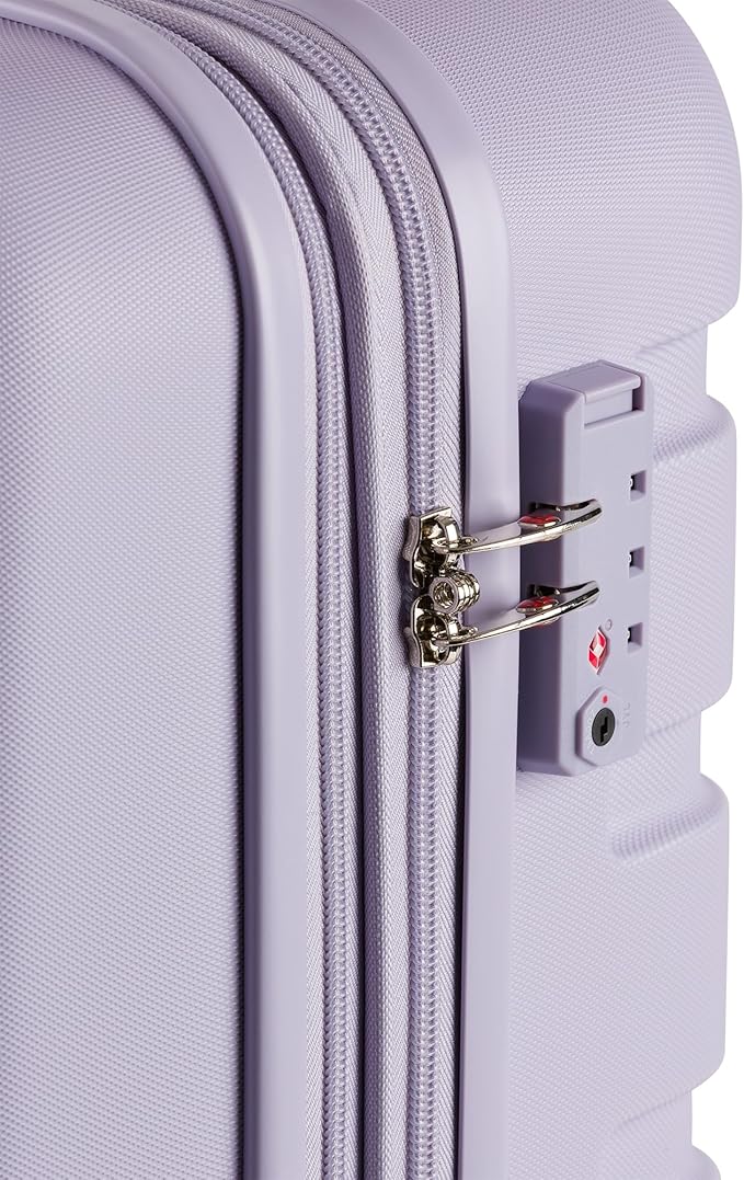 SwissGear 7366 Signature Hardside Expandable Luggage with Spinner Wheels, TSA Lock, Evening Haze, Checked-Medium 23-Inch
