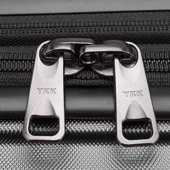Traveler's Choice Archer Polycarbonate Hardside Spinner Luggage Set, Tie Down Straps, Grey, 3-Piece