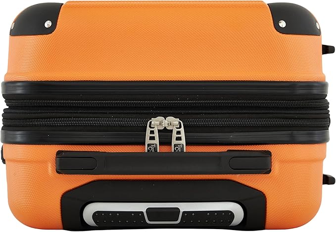 Travelers Club Phoenix Luggage, Sun Orange, 22-Inch Carry-On