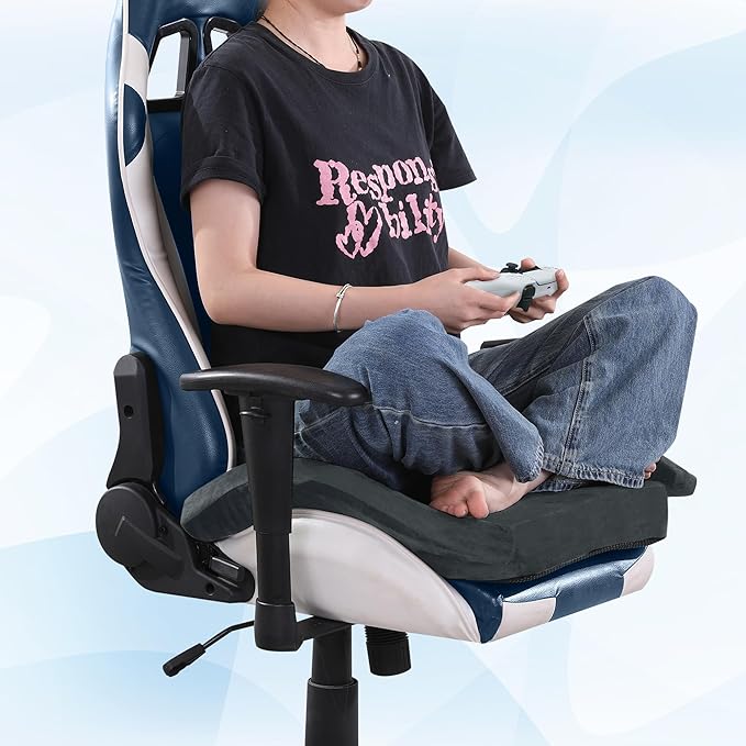 BALAPET Ultra Soft Gaming Chair Cushion for Long Sitting Gamers,Tailbone Pain Reduce Cushion for Office Chair(Gray)