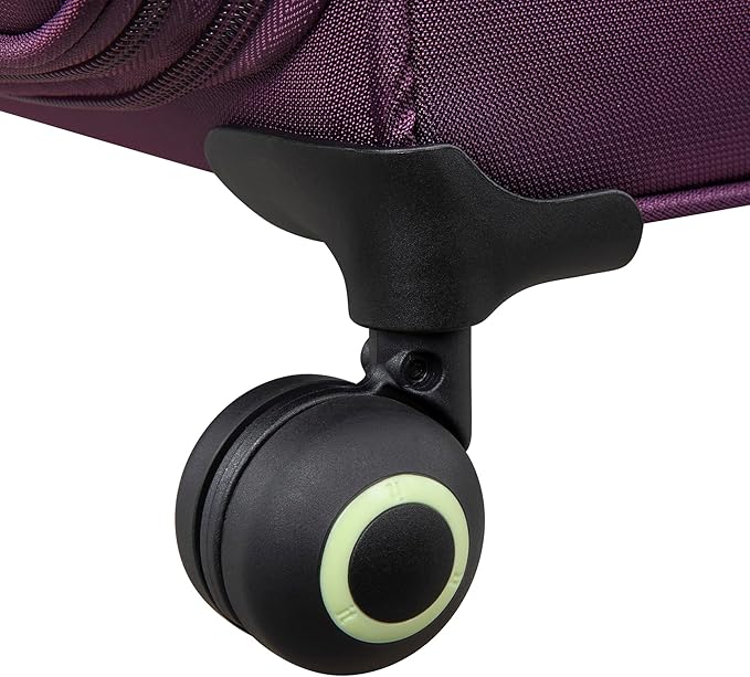 It Luggage Circulator 32" Softside Checked 8 Wheel Expandable Spinner, Italian Plum