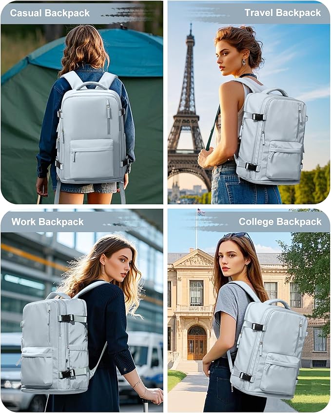 VGCUB Carry on Travel Backpack for Women Men Large Laptop Gym Work Frontier Airlines Personal Item Bag Business Airport Lightweight Backpack Flight Approved Mochilas de Viaje,Blue