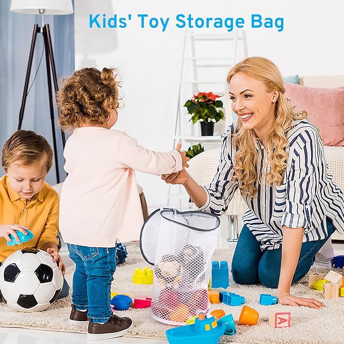 2 Pack 2 Size Large Shoe Washing Machine Bag, Durable Honeycomb Mesh Laundry Bag with Zipper for Sneakers, Running Shoes, Sock, Bras, Delicates and Toys
