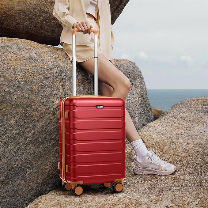 Luggage Sets 3 Piece, 20 Inch Hardshell Carry On Luggage 22x14x9 Airline Approved, Suitcase with TSA Locks & YKK Zippers, Carry On Suitcase with Wheels for Men & Women Travel