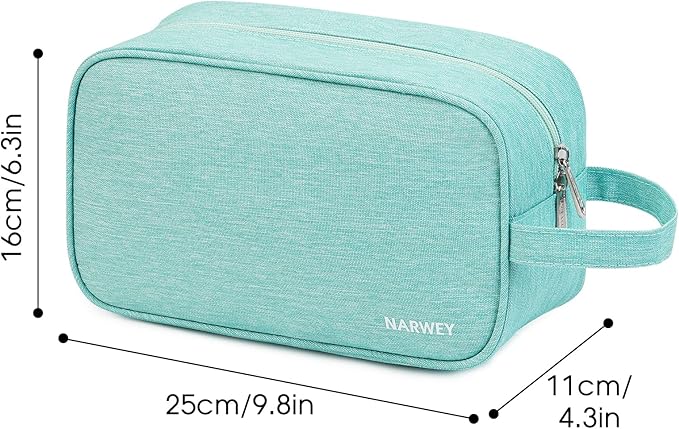 Narwey Travel Toiletry Bag for Women Traveling Dopp Kit Men Travel Bag for Toiletries Cosmetic Bag Makeup Bag Medicine Bag for Traveling