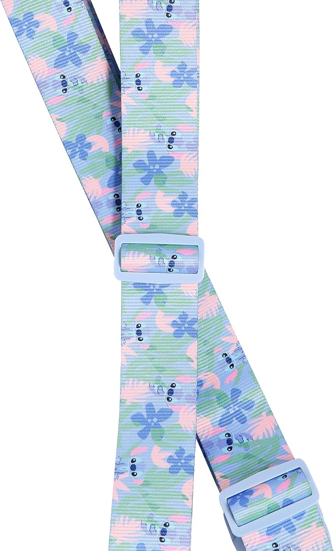 Stitch Luggage Straps 2-Piece Set Officially License, Adjustable Luggage Belts from 30''-72'', Suitcase Bands, Disney Gifts