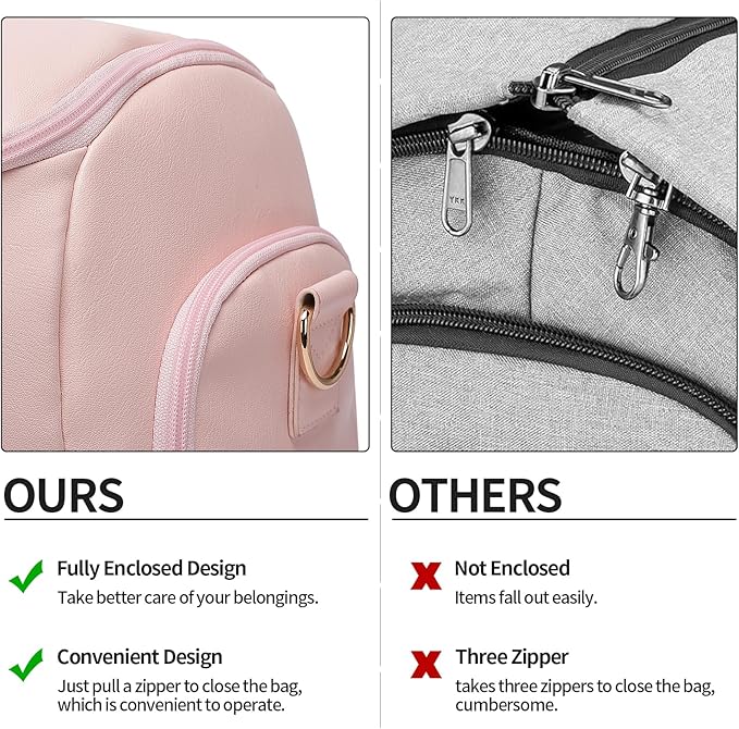 seyfocnia Convertible Travel Garment Bag, Carry On Garment Bag for Women, 2 in 1 Hanging Suitcase Suit Business Travel Bag Weekender Bag, Pink