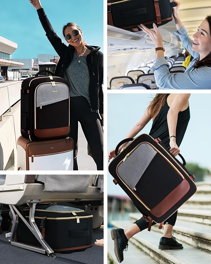 LOVEVOOK Travel Backpack for Women, 40L Carry On Backpack for Airplanes