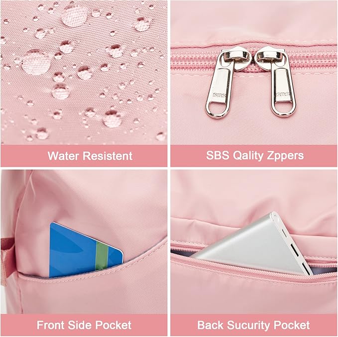 Travel Duffel Bag, Sports Tote Gym Bag, Shoulder Weekender Overnight Bag for Women