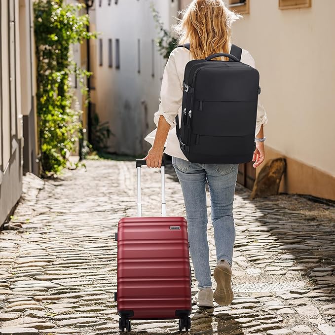 3 Piece Luggage Set 20 Inch Carry On Suitcase with Spinner Wheels, PC Hard Shell TSA Lock, Expandable & Fully Lined Interior, Airline Approved