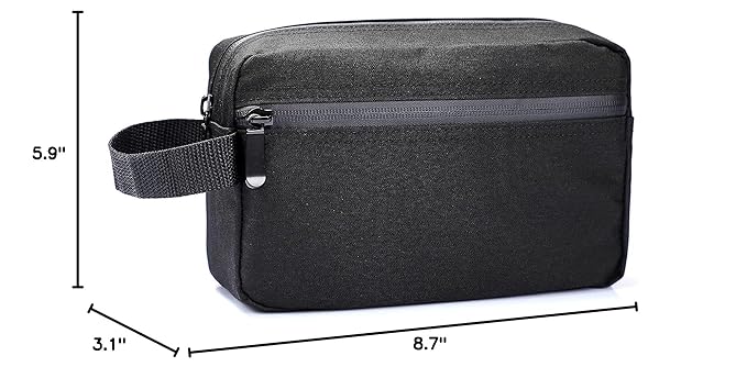 Etercycle Toiletry Bag for Men, Portable Travel Toiletry Organizer Bag,Shaving Bag for Toiletries Accessories (Black)