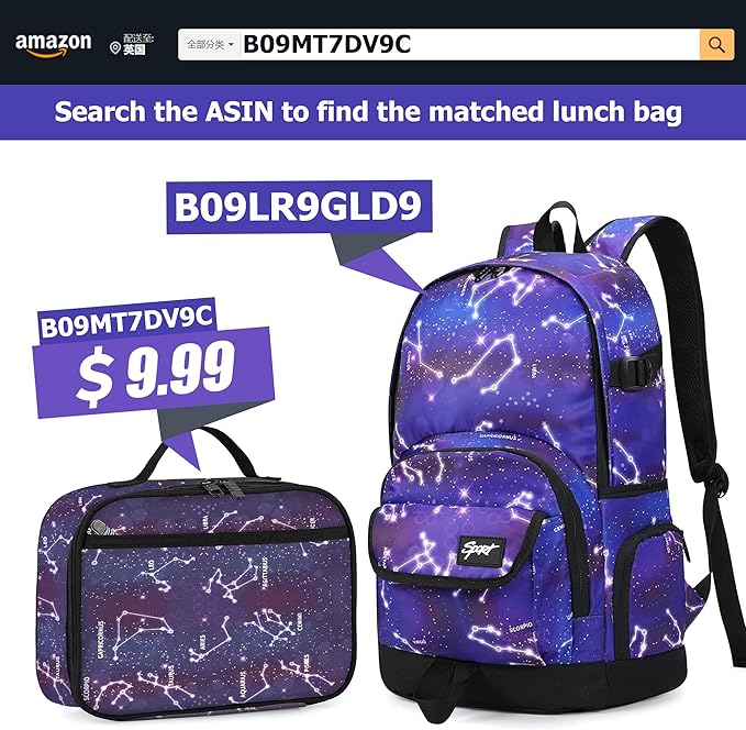 rickyh style School Backpack Travel Bag for Men & Women Lightweight College Back Pack with Laptop Compartmen