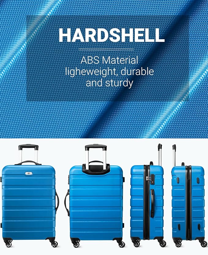 Suitour 2 Piece Luggage Sets,Hard Shell Carry on Luggage and Lightweight 28 inch Checked Luggage for Travel (20 in/28in)