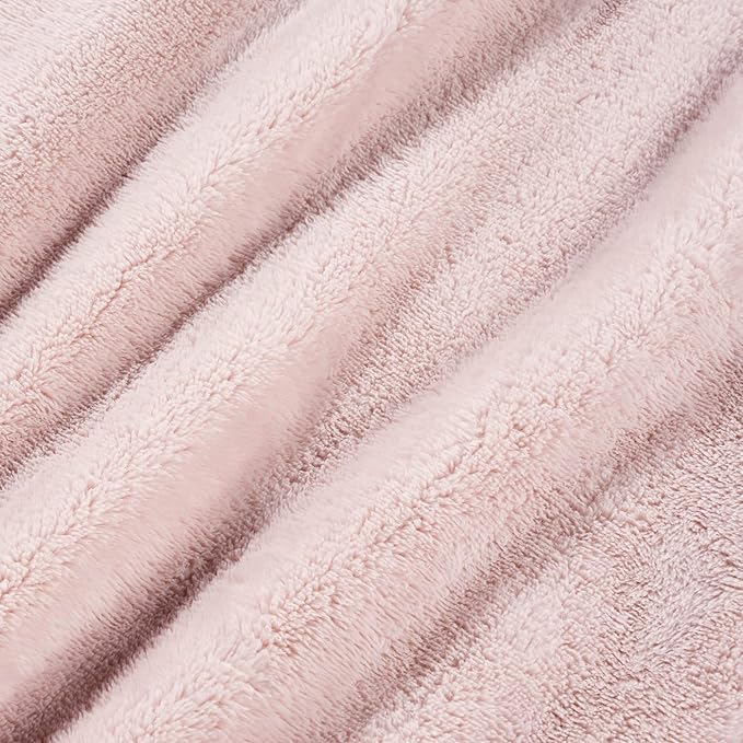 Berkshire Blanket Primalush™ Wearable Blanket, Cozy Loungewear Pocketed Plush Cape Wrap for Adults &Teens(Pink, One Size 58"X64")