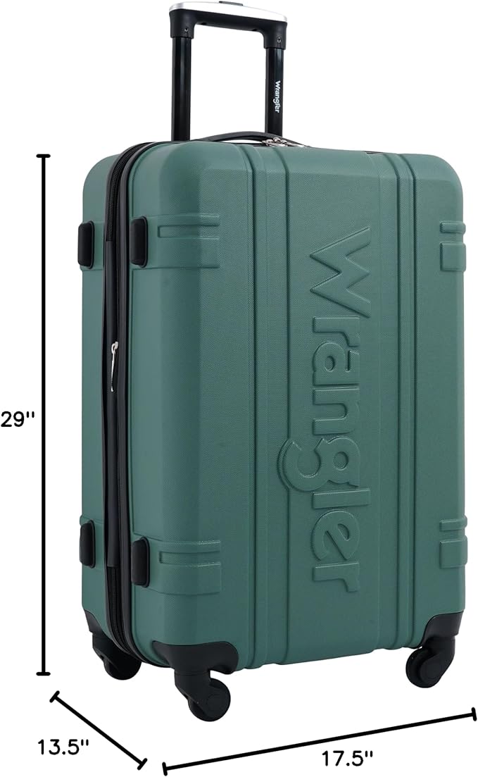 Wrangler 3 Piece Astral Travel Luggage Set, Sage Brush
