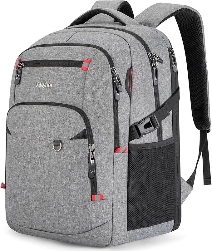 40L Expandable Laptop Backpack, Anti-thief Travel Backpack with USB Charging Port, Airline Approved Business Waterproof Carry on Luggage, Fits 15.6" Laptop for Men Women