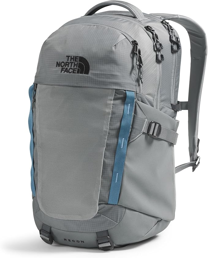 The North Face Recon Everyday Laptop Backpack - Daypack, Water Repellent, Laptop Sleeve, 2 Water Bottle Pockets, Concrete, One Size