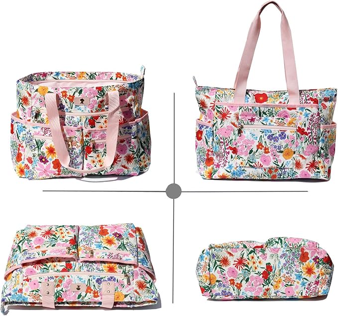 Weekender Bag Carry On Bag Overnight Tote Travel Duffle with 13 Pockets for Travel,Work,Gym,Beach,Teacher,Nurse