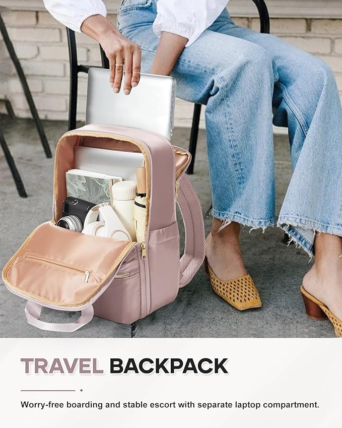 wepadre Carry On Backpack For Women Men Flight Approved Waterproof Travel Backpack With Laptop Compartment Personal Item Bag For Airlines Anti Theft Gym Backpack Casual Daypack Backpacks