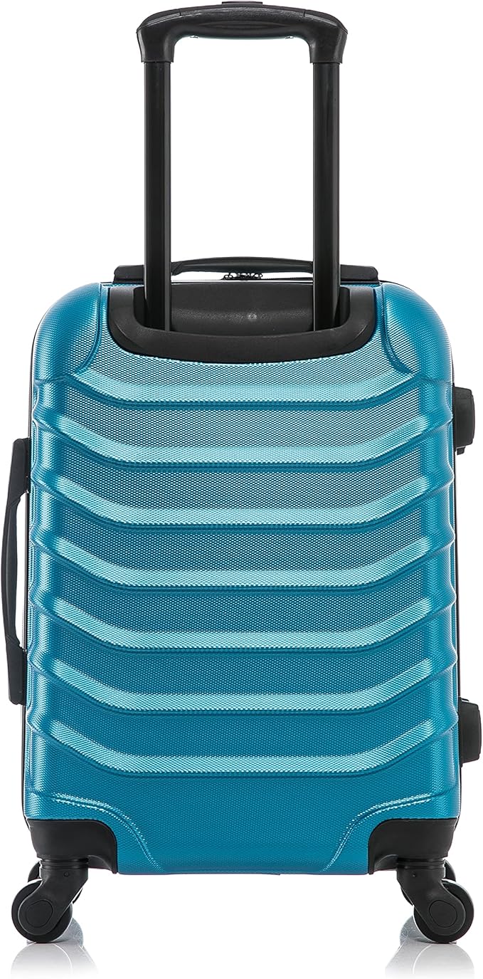 InUSA ENDURANCE Luggage with Spinner Wheels | Durable Lightweight Hardshell Suitcase, Spacious Travel Bag with Handle and Trolley | 20-Inch Carry On Small Luggage | Teal