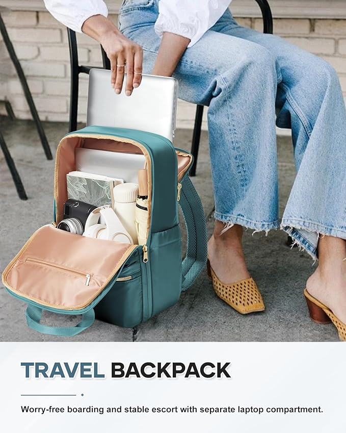 wepadre Small Travel Backpack Carry on Flight Approved Personal Item Travel Bag Carry on Backpack for Women Work Laptop Backpack for Traveling Carry on Luggage Mochila De Viaje
