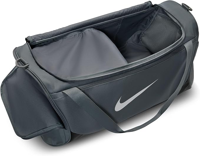 Nike Brasilia Duffel (Medium), Smoke Grey/Black/White, MISC
