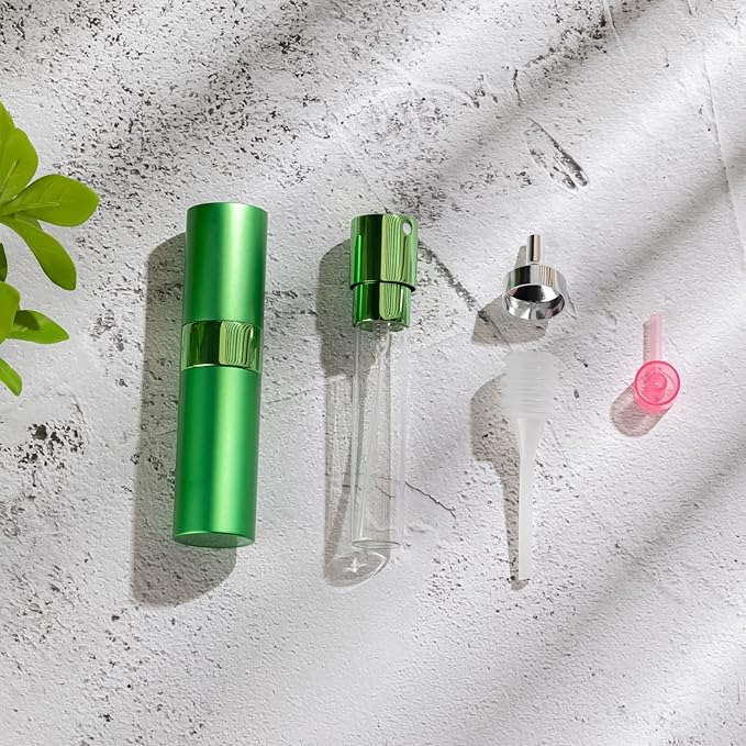 LISAPACK Atomizer Perfume 8ML Spray Bottle for Travel (9PCS), Empty Refillable Cologne Dispenser, Portable Sprayer for Men and Women (Multi-colored)