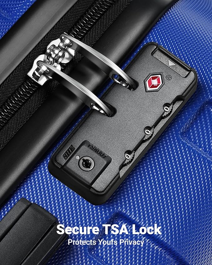 Suitour Luggage Sets 4 piece,Hardshell Lightweight Suitcase Sets with Spinner TSA Lock for Travel Business (16"/20"/24"/28")