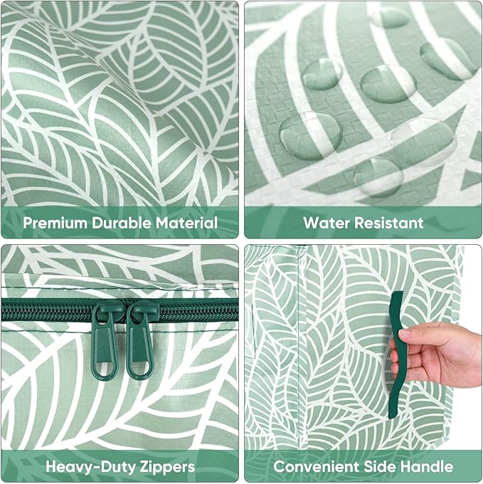 BALEINE 6-Pack Oversized Moving Bags with Reinforced Handles, Heavy-Duty Storage Tote for Clothes, Moving Supplies (Antique Folidage, 6-Pack)