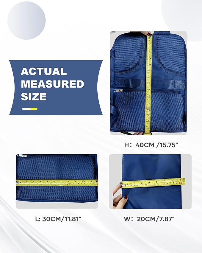 coowoz Travel Backpack Carry On for Women Man Gym Backpacks with Laptop Compartment Mochila de Viaje Teacher Personal Item Backpack Airplane Accessories Must Haves Royal Blue Small