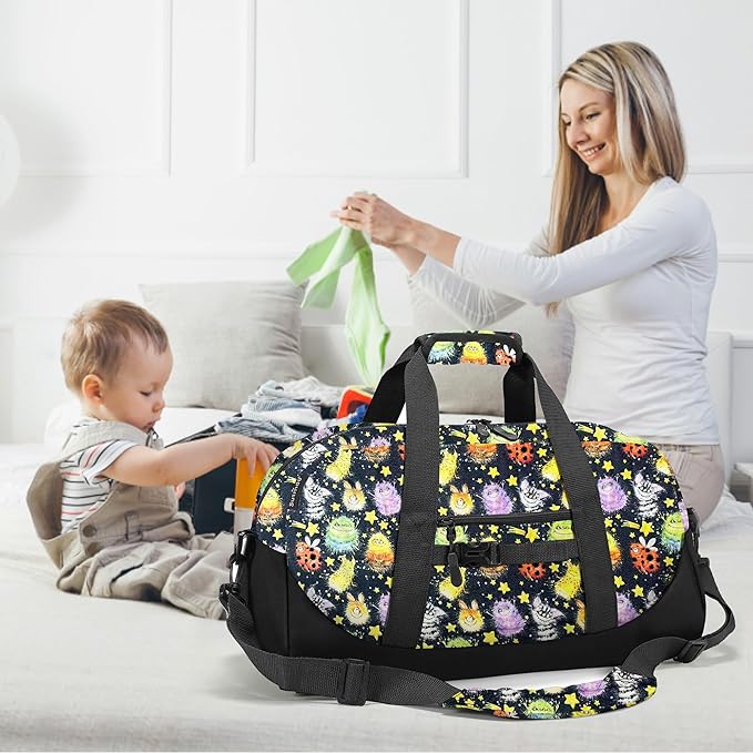 Stumdo Kids Overnighter Duffel Bags for kids, Carry-On Size & Ideal for School Practice or Overnight Travel Weekender Tote for Travel Gym Sport bag for Boys & Girls (11gshou)