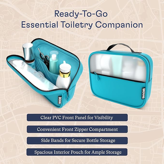 Shacke Packing Cubes for Travel 8 Set - Compression Luggage Organizer Bags - Versatile Travel Organizer for Women and Men - Optimized Packing Bags - Travel Essentials (Aqua Teal)