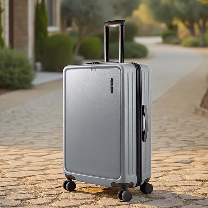 24 Inch Luggage with Spinner Wheels, Hard Shell Suitcase with TSA Locks for Luggage, Travel Large Suitcase, Expandable Hard Shell Suitcases, Grey