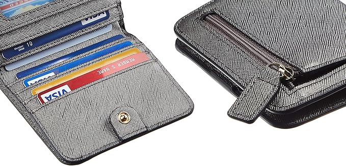 Toughergun Women’s Small Slim Leather Wallet with RFID Protection, Compact Bifold Mini Purse with Clear ID Window