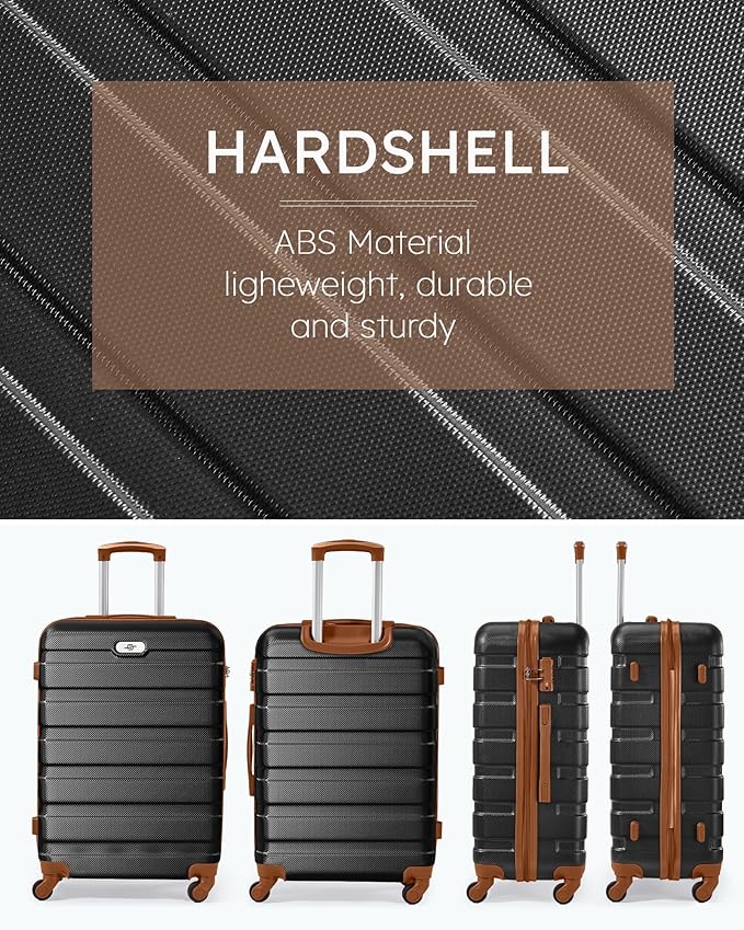 Suitour 2 Piece Luggage Sets,Hard Shell Carry on Luggage and Lightweight 28 inch Checked Luggage for Travel (20 in/28in)