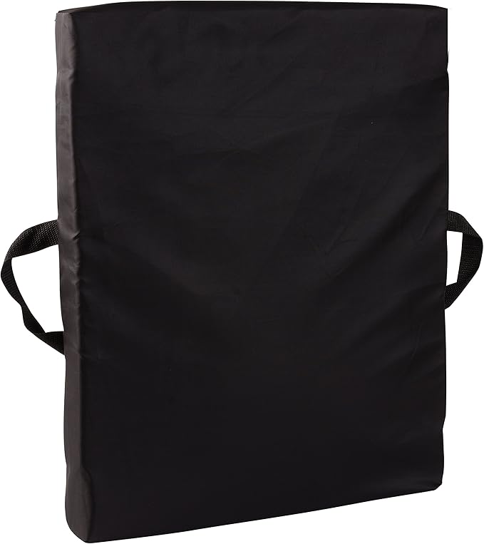 DMI Comfort Seat Cushion for Soft and Firm Support on Standard Chairs, Office Chairs and Wheelchairs, Gel Foam, 16 x 20 x 2 Inches, Black