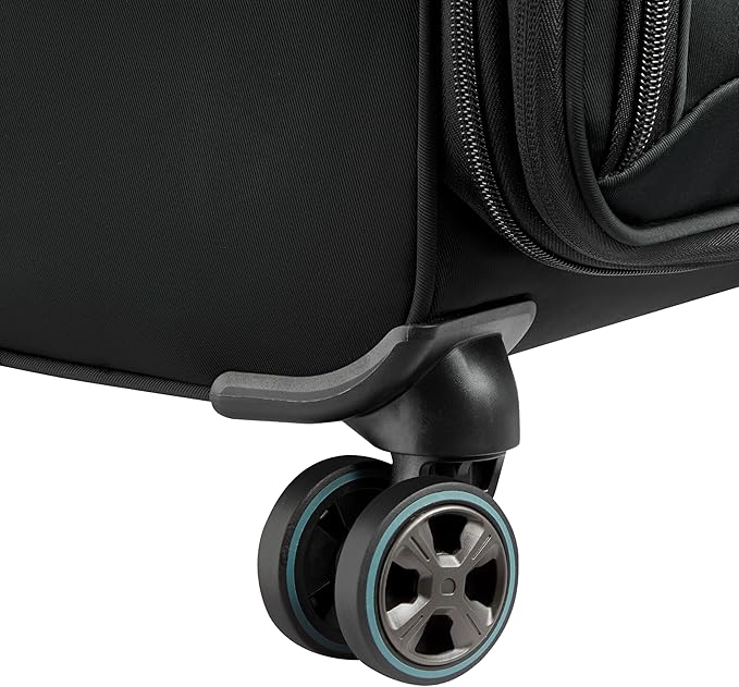 DELSEY PARIS Cruise 3.0 Softside Expandable Luggage with Spinner Wheels, Black, Carry On 20 Inch