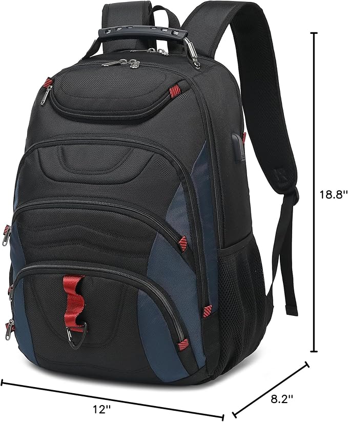 Boavan Vacuum Seal Backpack for Travel with Pump, 55L Large Bag with Zipper‑Off Detachable Vacuum Compression Bag Waterproof Carry On Large Travel Bag for Airline,Bags and Backpack Used Independently
