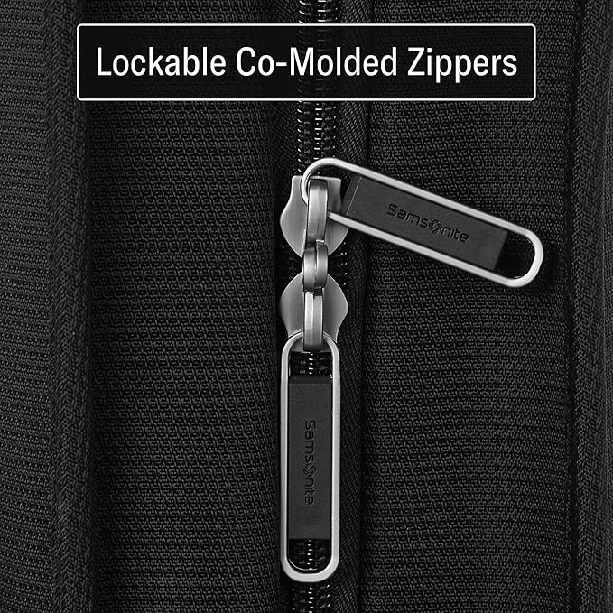 Samsonite UpLIFT 23” Bifold Garment Bag - Includes Wet Pocket and StackIt Strap™ Bi-Fold Bar To Prevent Creases - Tri-Fold Bar Option For Longer Items - Designed For Ultra Light Travel - Black