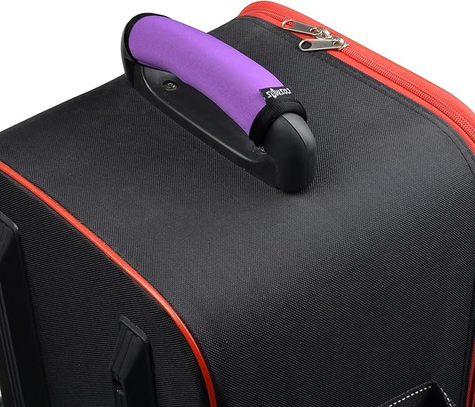 Cosmos 5 Pcs Purple Color Neoprene Handle Wraps/Handle Grip/Luggage Identifier for Travel Bag Luggage Suitcase