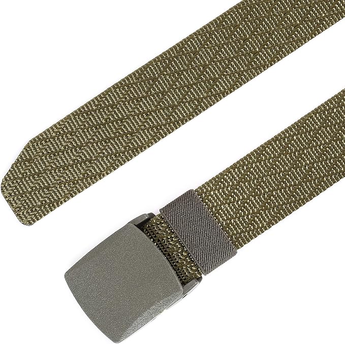 Mile High Life Nylon Web Belt Outdoor Military Belt With TSA Safe Plastic Buckle Belt