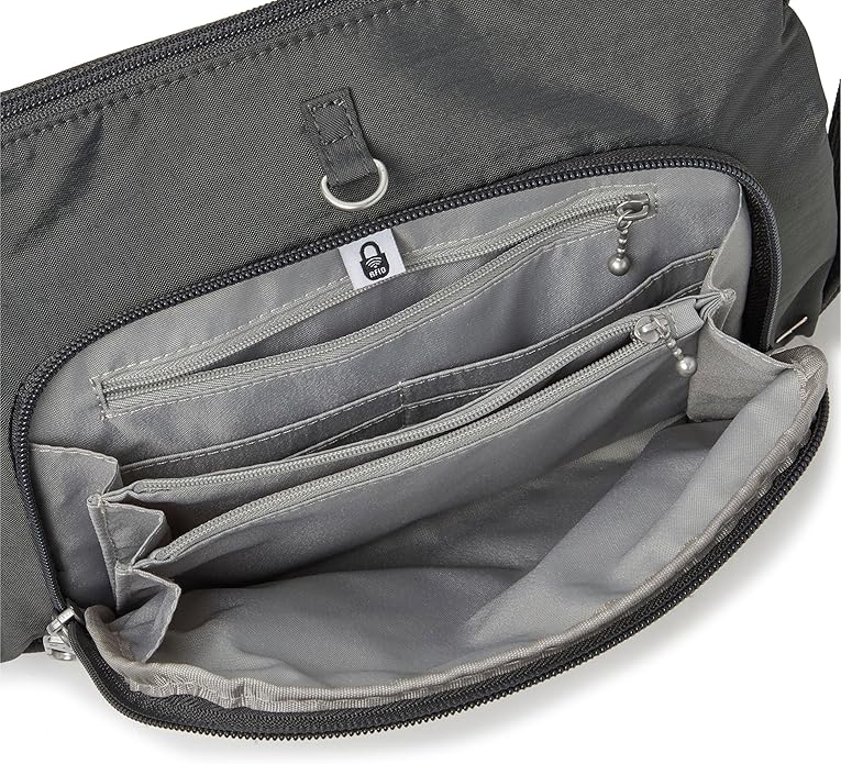 Baggallini womens Securtex Anti-theft Memento Crossbody Bag