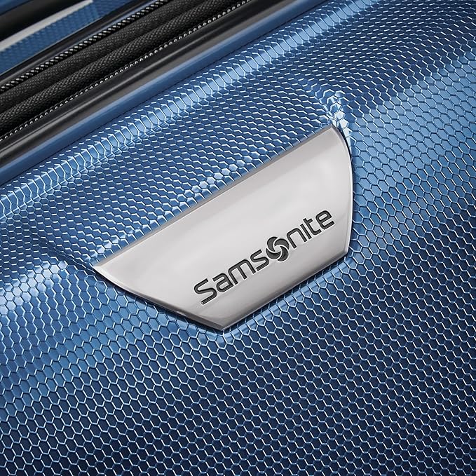 Samsonite SWERV DLX Spinner 4 Wheel 3-Piece Set Hard Side Travel Suitcase with Side Carry Handle, Telescopic Handle, and TSA Lock, Lagoon