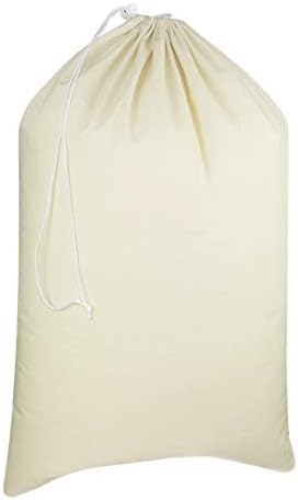 COTTON CRAFT Extra Large Laundry Bags - Heavy Duty Cotton Canvas Drawstring Closure Washable Laundry Bag - Back to School Travel College Dorm Basket Hamper Liner Toys Clothes Organizer Sack -XL 28x36