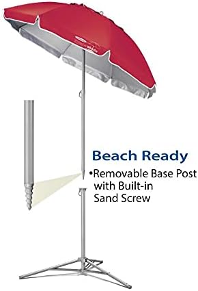 Wondershade Ultimate Portable Sun Shade Umbrella – Lightweight Adjustable Outdoor Patio & Beach Umbrella with Tripod Base (Purple)