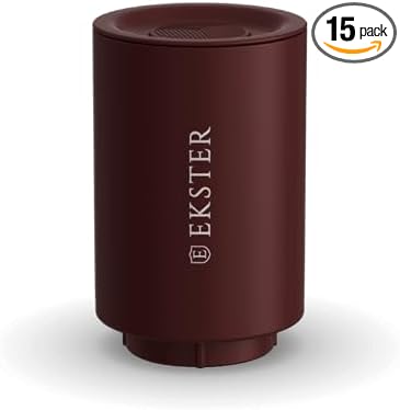 Ekster Portable Cordless Air Vacuum Pump - Rechargeable Mini Bag Sealer, USB-C Charging for 20+ Uses, Compression Lightweight Cordless Handheld Pump, Universal Nozzle for Vacuum Seal Clothing Bags