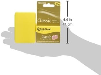 Ohropax Wax Ear Plugs Qty 3 Boxes - Total of 36 Ear Plugs with Free Yellow 6 Compartment Box