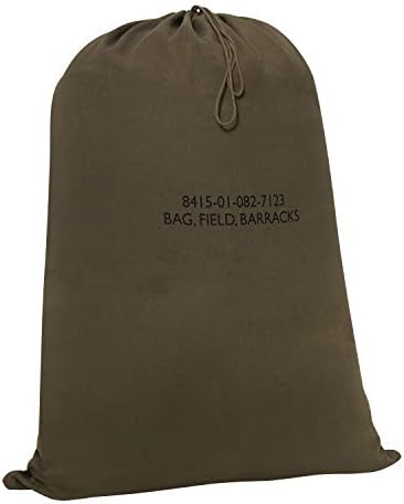 Rothco Canvas Barracks Bag – Rugged Multi-Functional Gym Travel Laundry Drawstring Sack