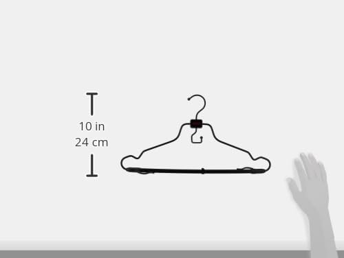 TUMI - 2-Piece Hangers Set - Travel Clothes Hanger for Suit, Coat & Trousers - Space Saving Garment Bag Hangers w/ Hooks - Black