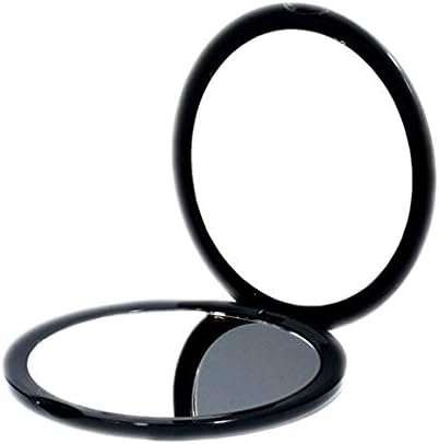 deweisn Magnifying Compact Cosmetic Mirror Elegant Pocket Handheld Makeup Mirror with Powerful 10x Magnification and 1x True View Mirror for Travel or Your Purse